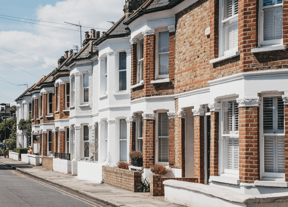 new build homes on street